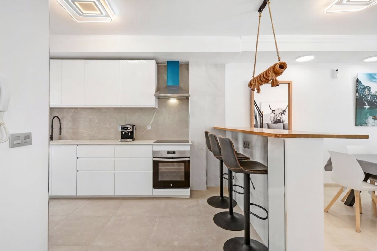 Chalet avec accès direct à la plage à Benalmádena — Cuisine