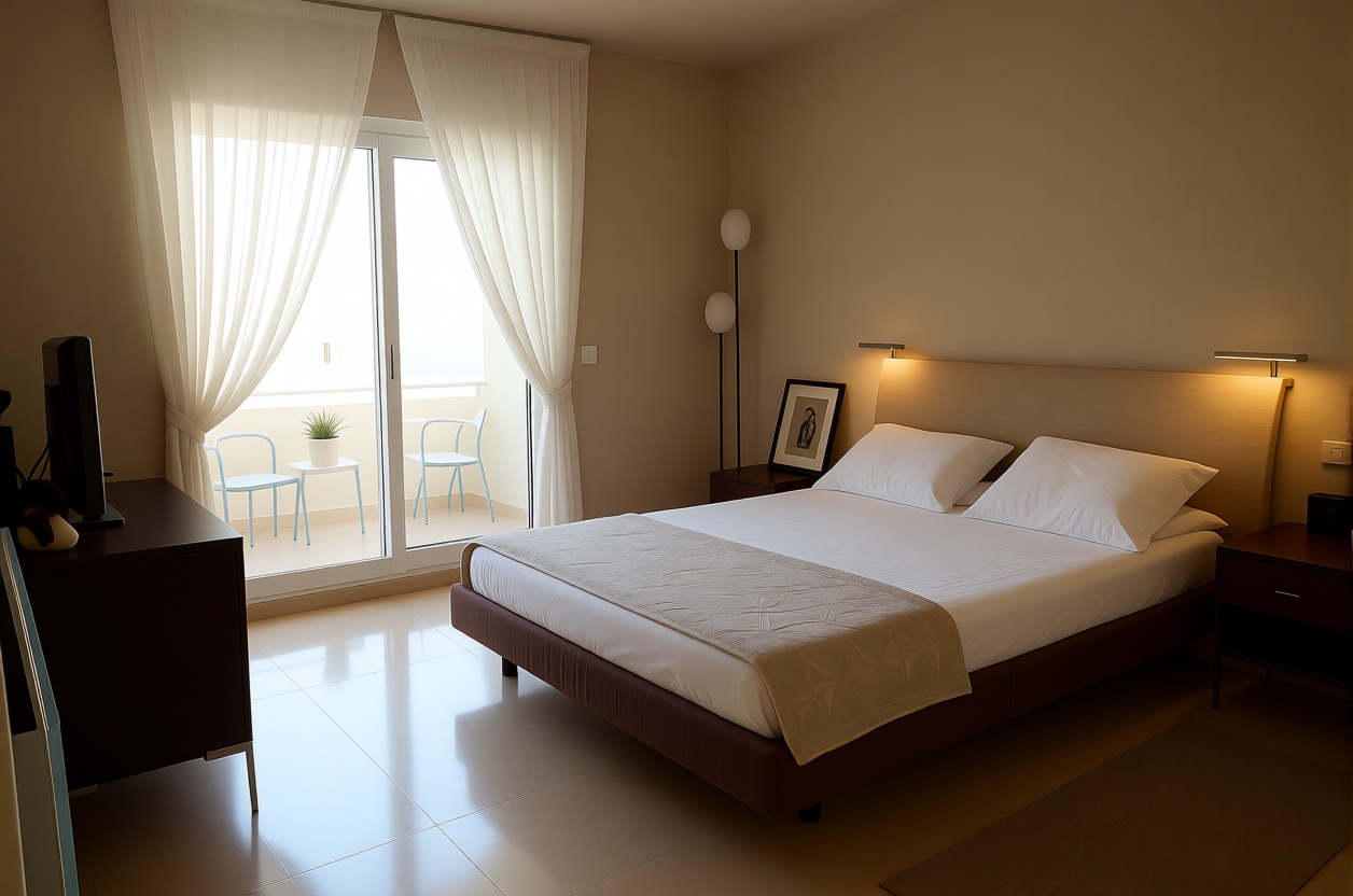 Appartement en première ligne de plage à Benalmádena — Chambre