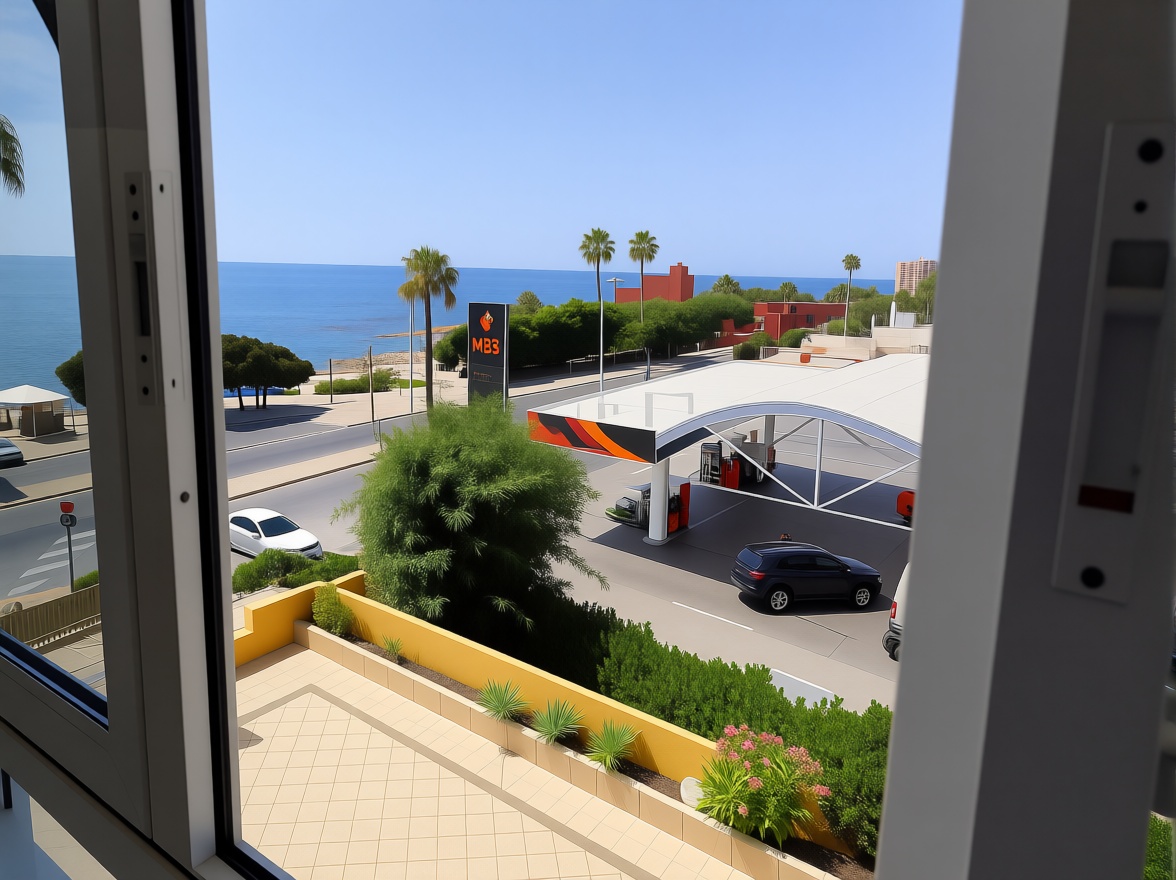Piso en primera línea de playa en Benalmádena — Vista mar