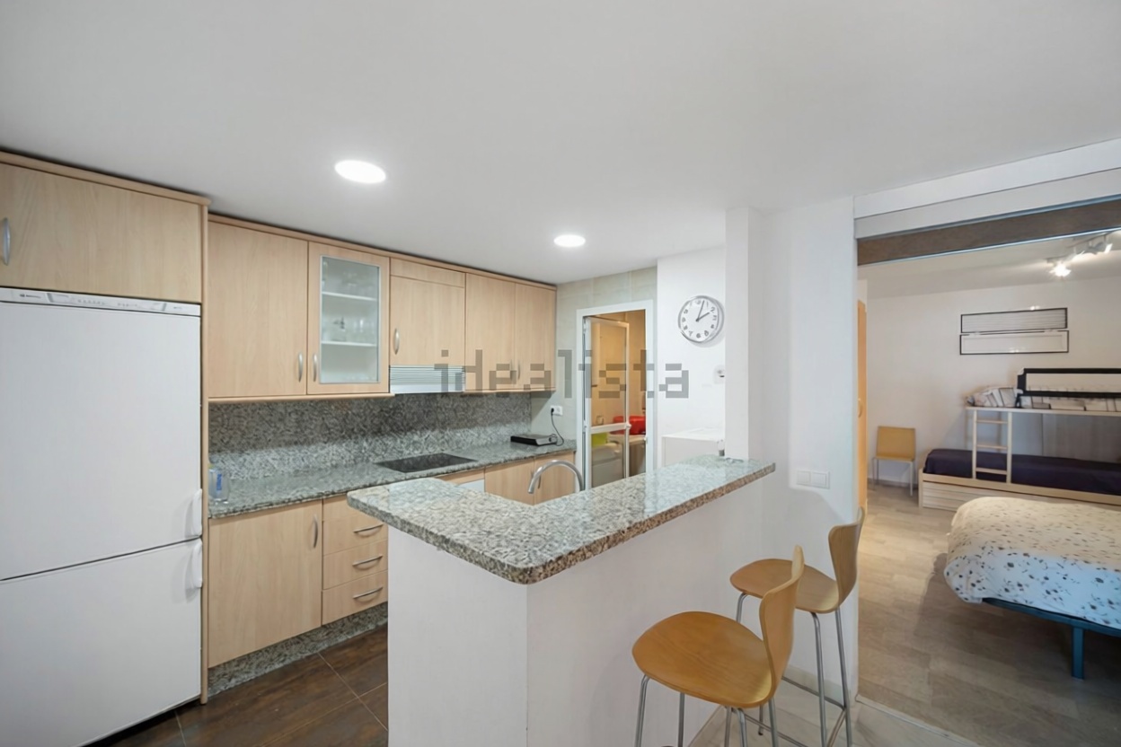 Appartement en première ligne de plage à Benalmádena — Cuisine