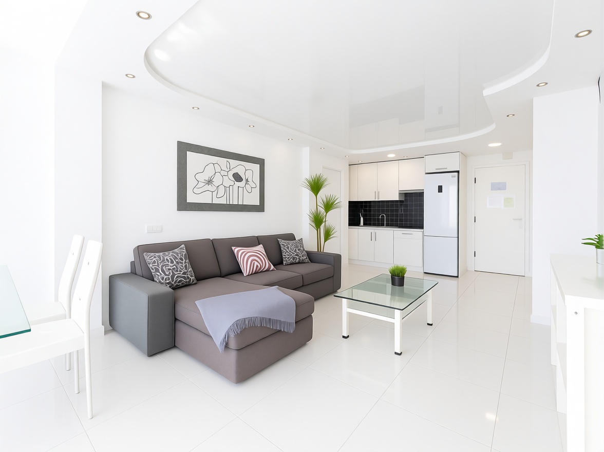 Appartement en attique en première ligne de mer à Benalmádena — Séjour