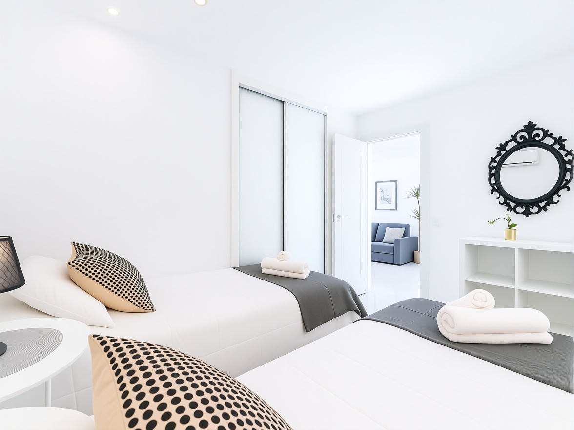 Appartement en attique en première ligne de mer à Benalmádena — Chambre