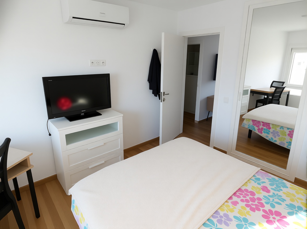 Piso en primera línea de playa en Benalmádena — Dormitorio