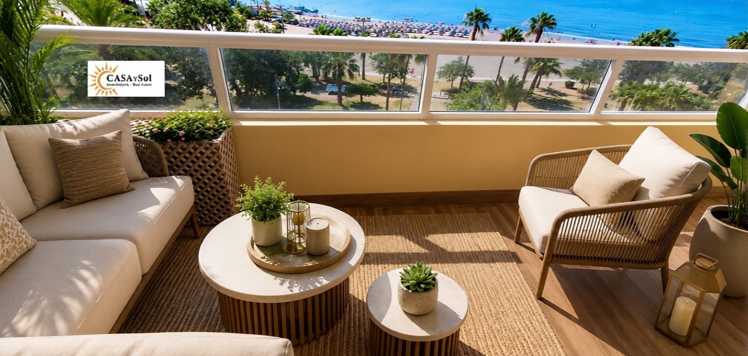 Appartement en première ligne de plage à Benalmádena