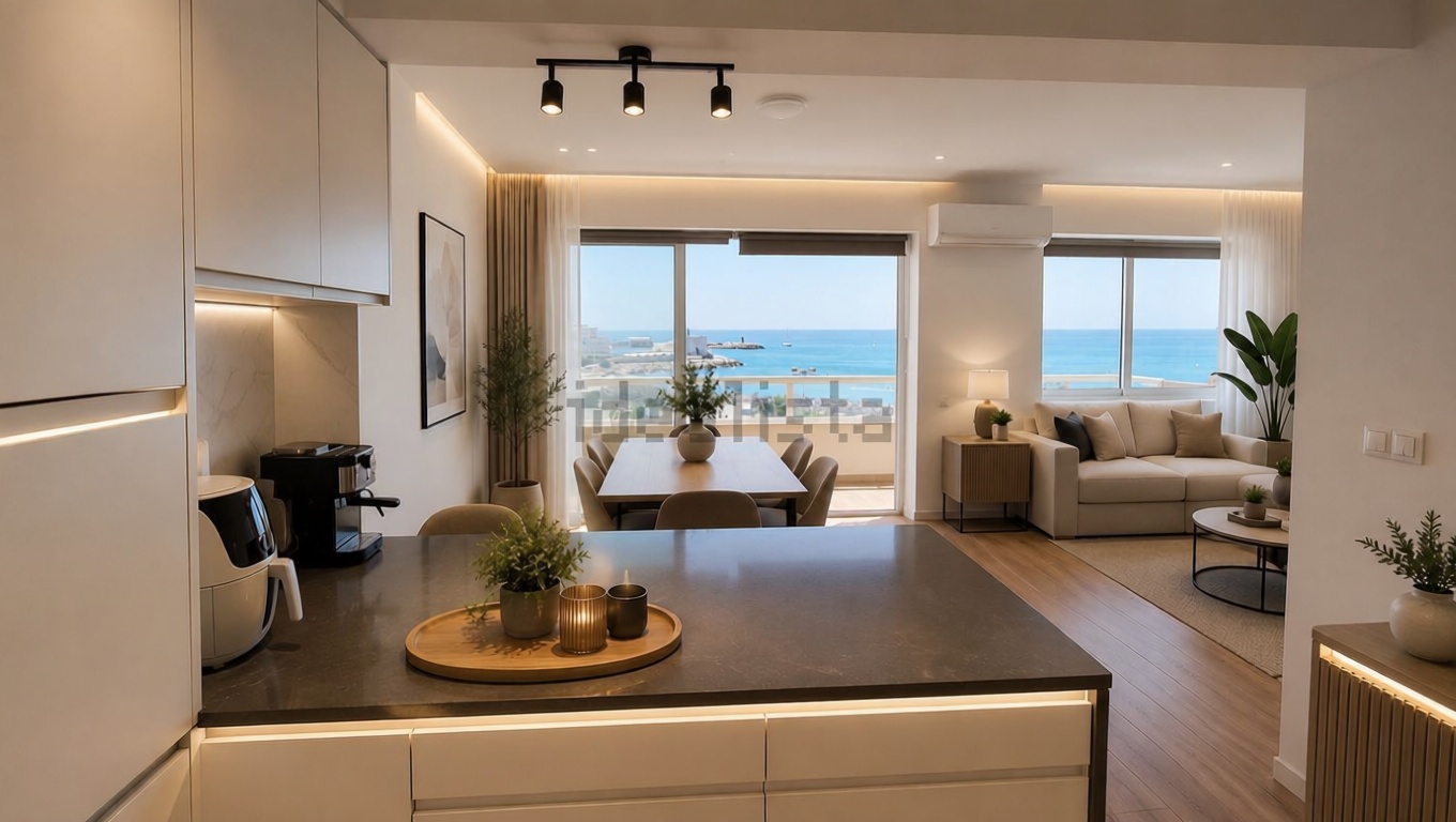 Piso en primera línea de playa en Benalmádena — Cocina