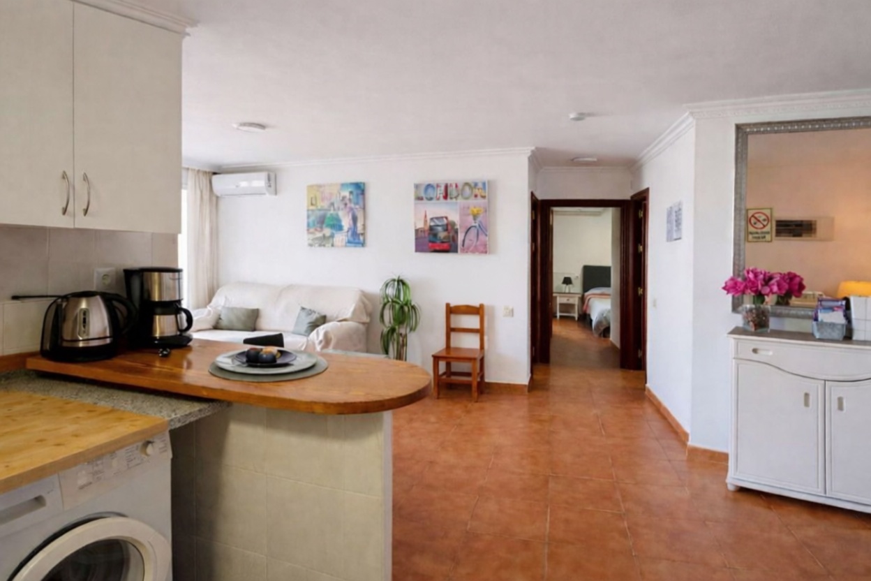 Appartement en première ligne de plage à Benalmádena — Cuisine