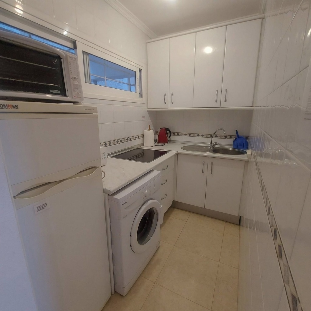 Appartement en première ligne de plage à Benalmádena — Cuisine