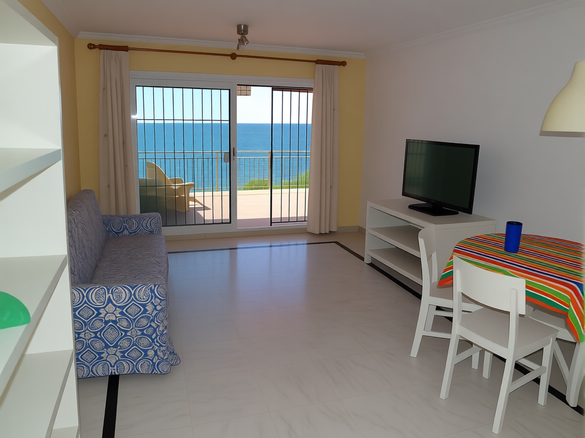 Appartement en première ligne de plage à Benalmádena — Séjour