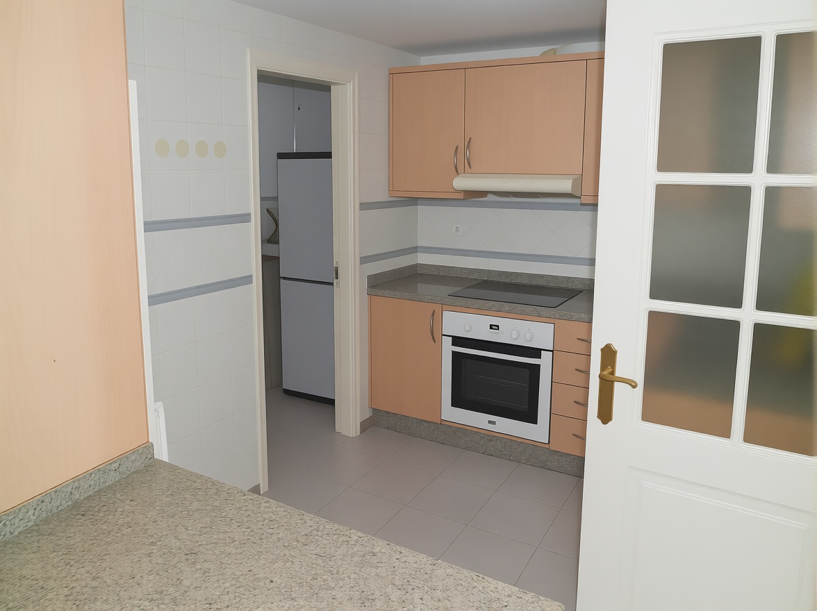 Appartement en première ligne de plage à Benalmádena — Cuisine