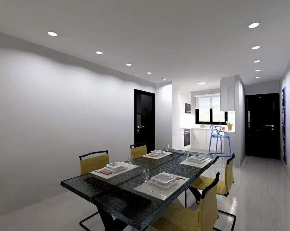 Appartement en première ligne de plage à Benalmádena — Coin repas