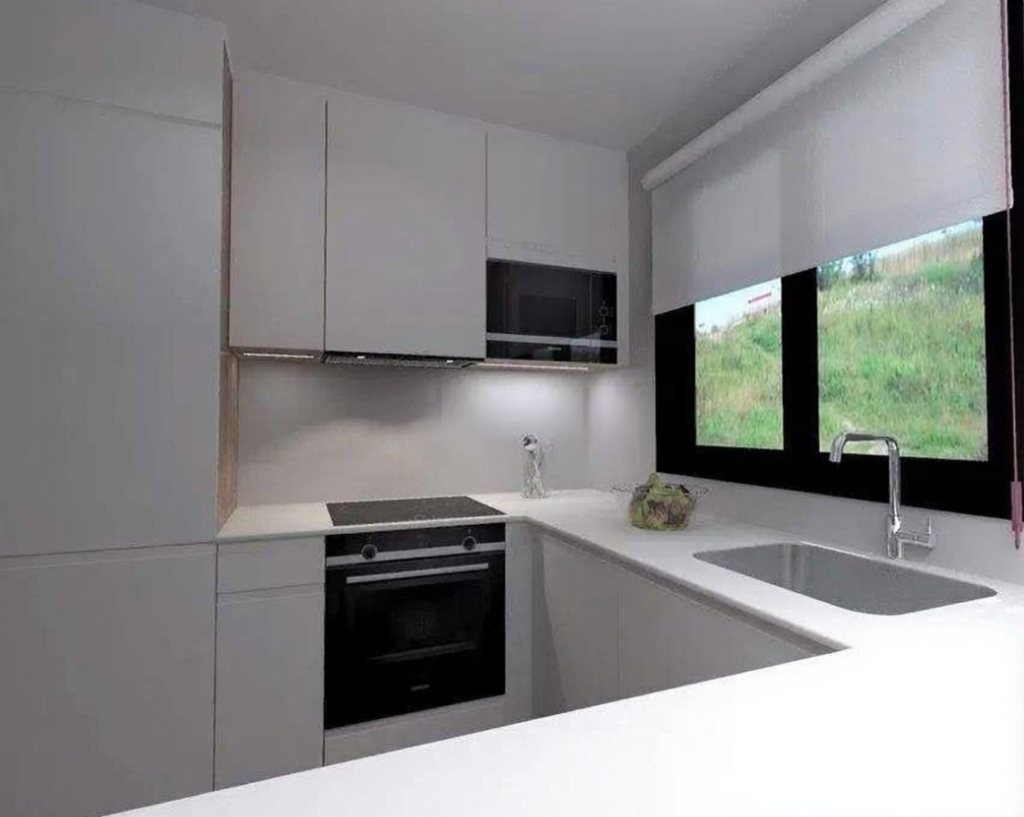 Appartement en première ligne de plage à Benalmádena — Cuisine