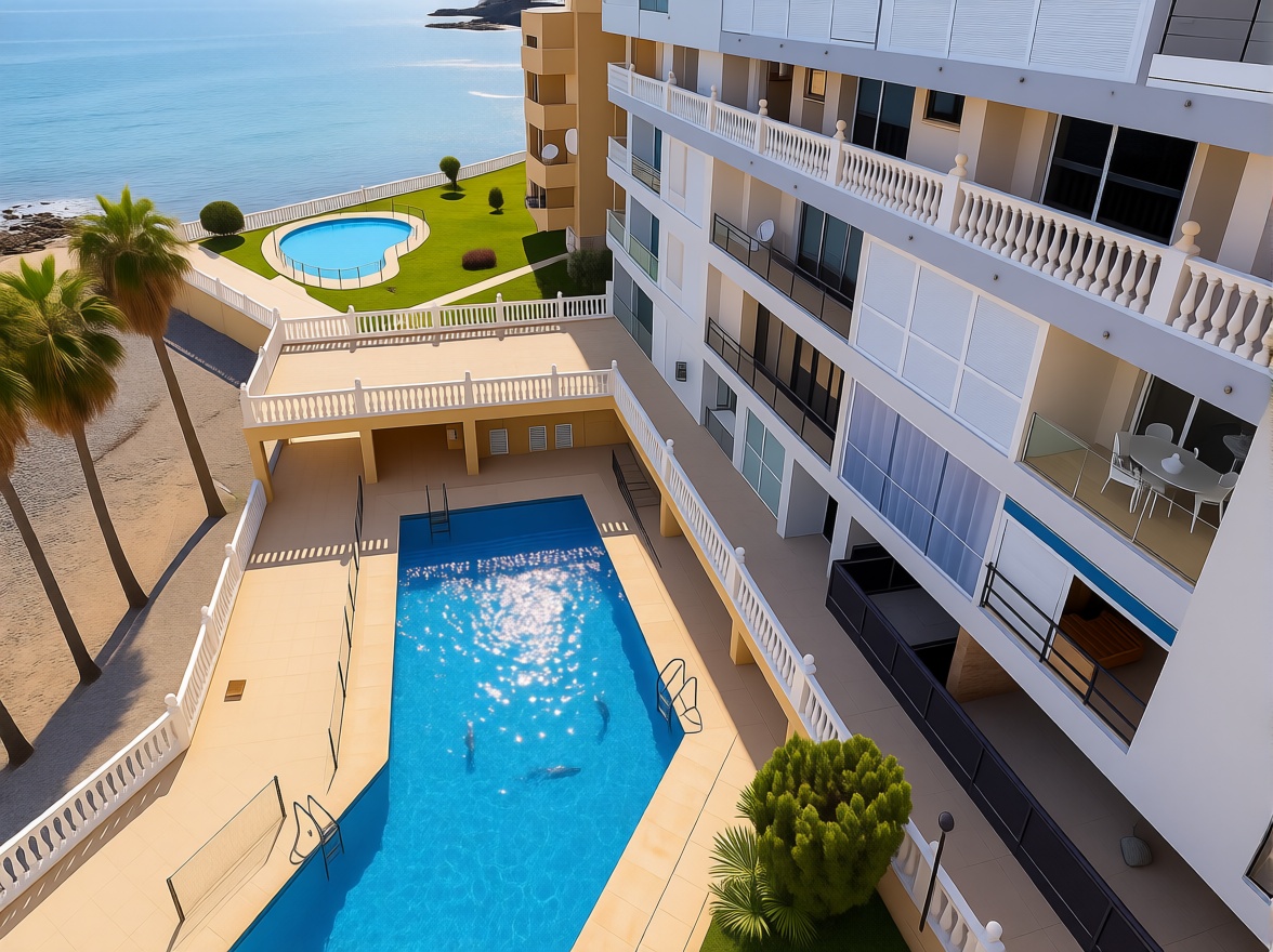 Appartement en première ligne de plage à Benalmádena — Terrasse mer