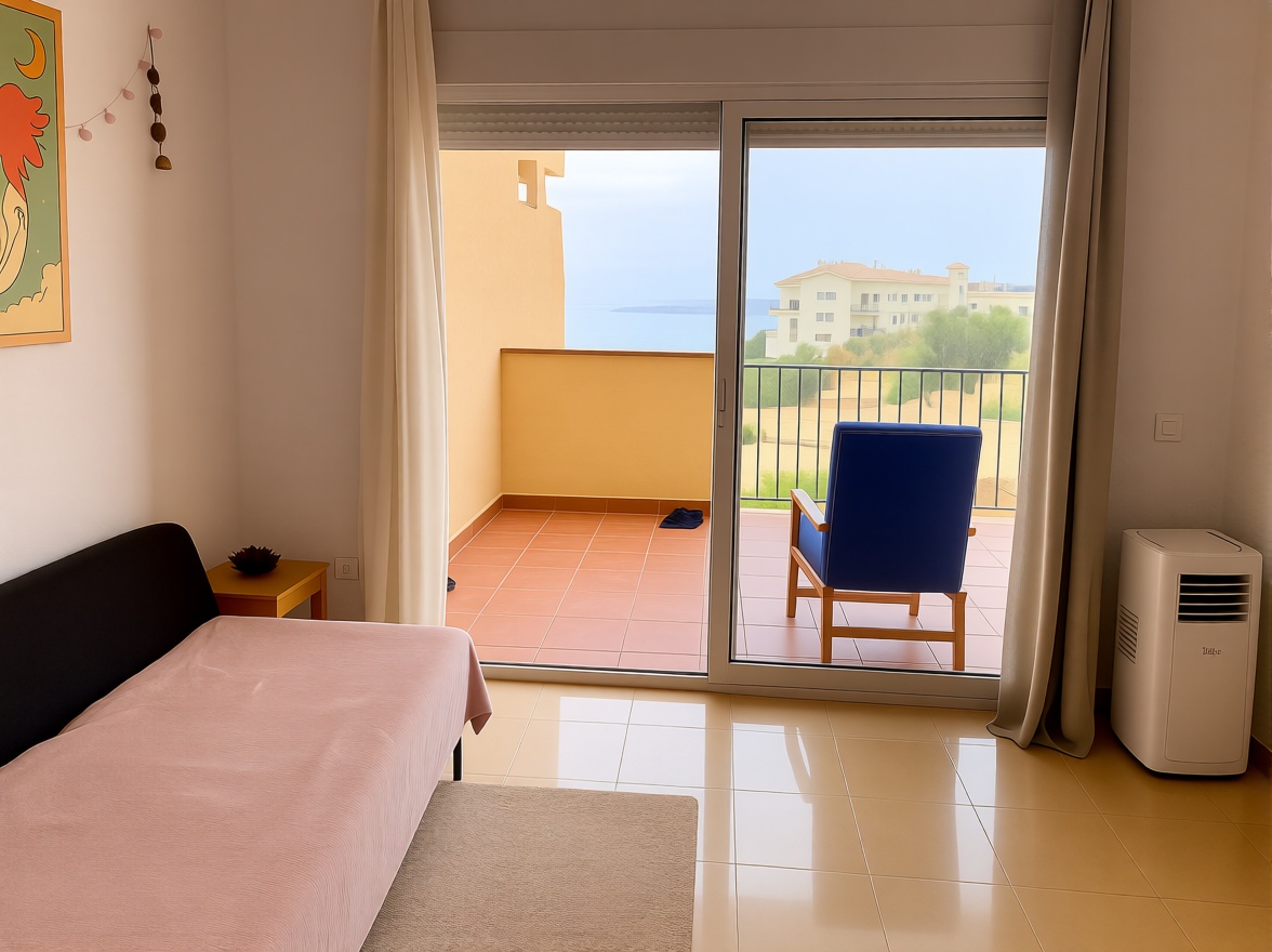 Appartement en première ligne de plage à Benalmádena — Séjour