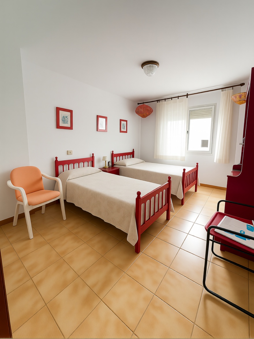 Appartement en première ligne de plage à Benalmádena — Chambre
