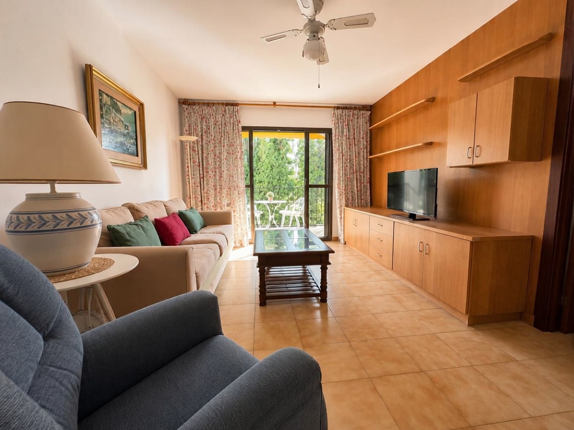 Appartement en première ligne de plage à Benalmádena — Séjour