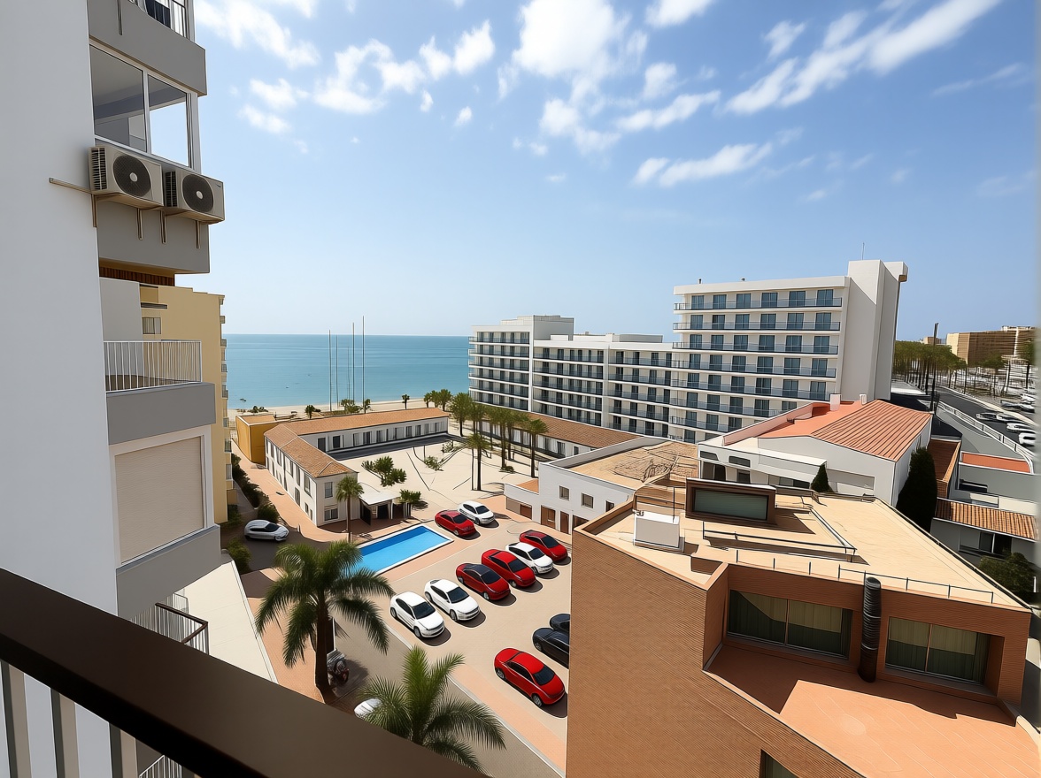Appartement en première ligne de plage à Benalmádena — Terrasse mer