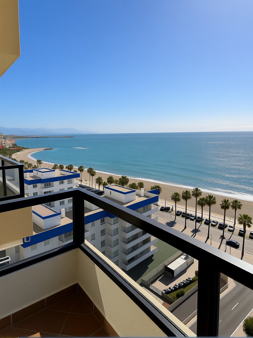 Appartement en attique en première ligne de mer à Benalmádena — Terrasse mer