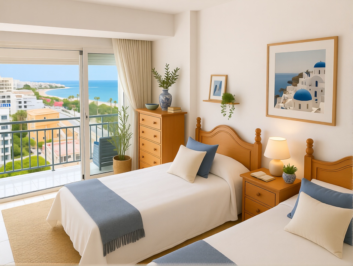 Piso en primera línea de playa en Benalmádena — Dormitorio