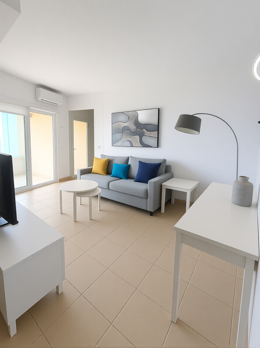 Appartement en première ligne de plage à Benalmádena — Séjour