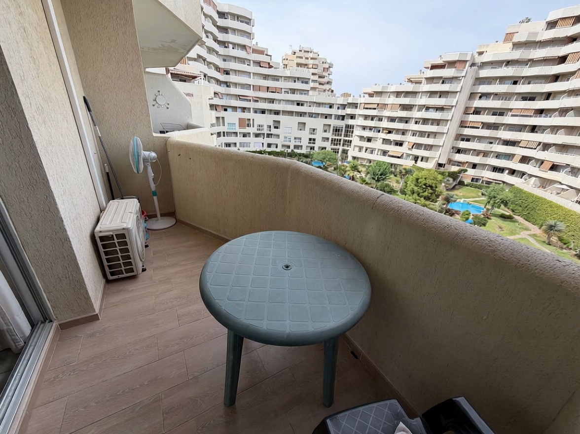 Studio en première ligne de plage à Benalmádena — Terrasse