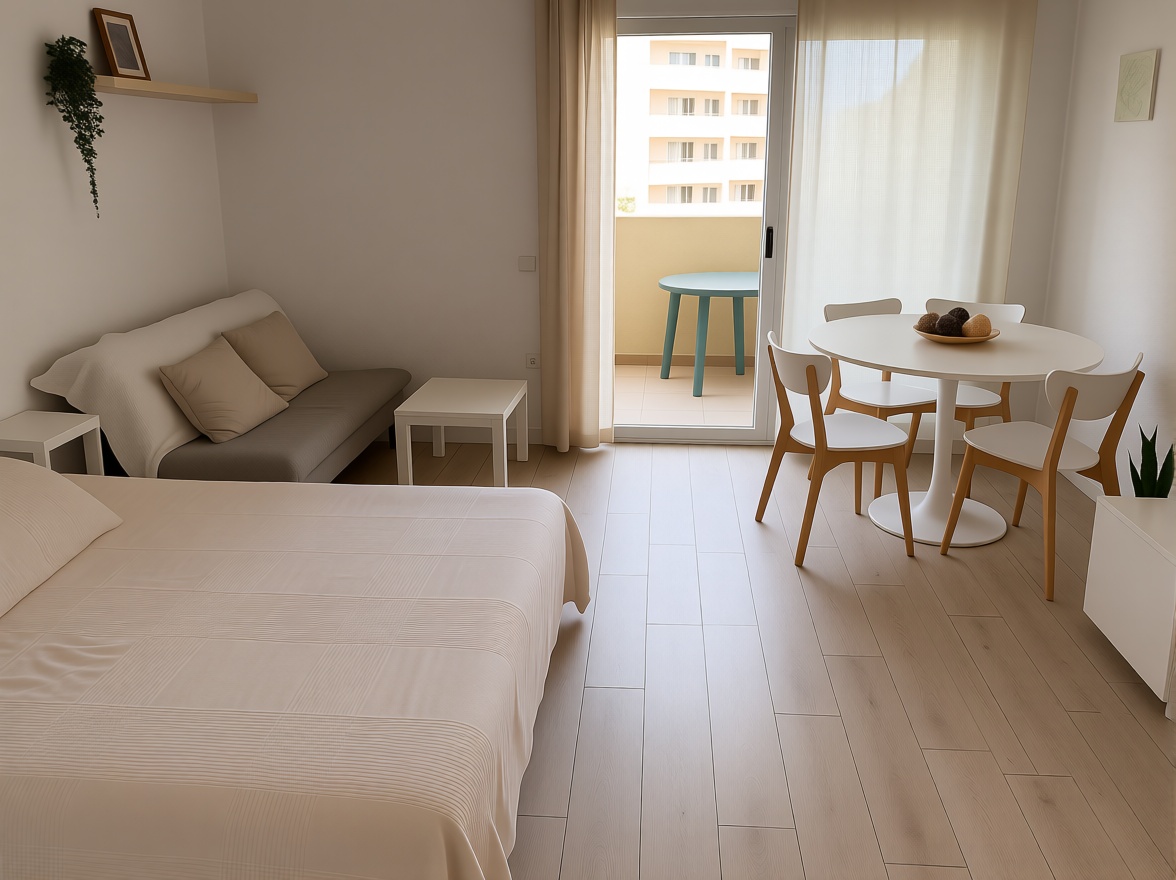 Studio en première ligne de plage à Benalmádena — Chambre