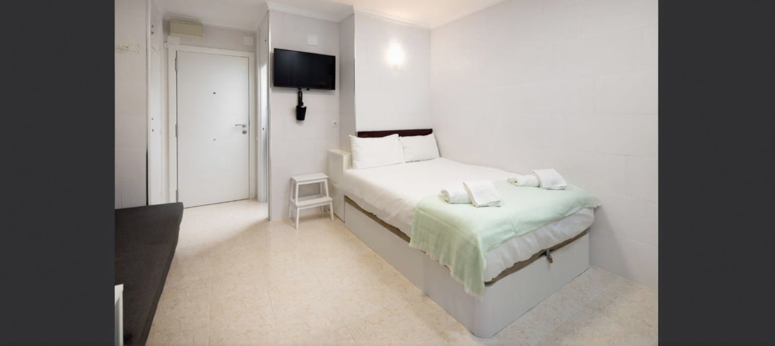 Studio en première ligne de plage à Benalmádena — Chambre
