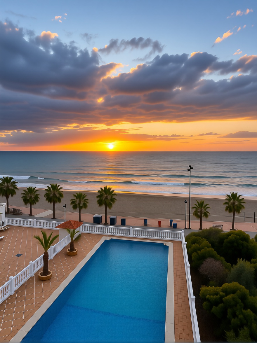 Ático en primera línea de mar en Fuengirola — Vista mar