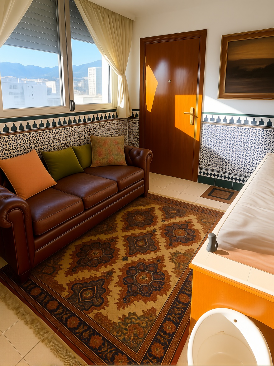 Wohnung in erste Strandlinie in Fuengirola — Wohnzimmer