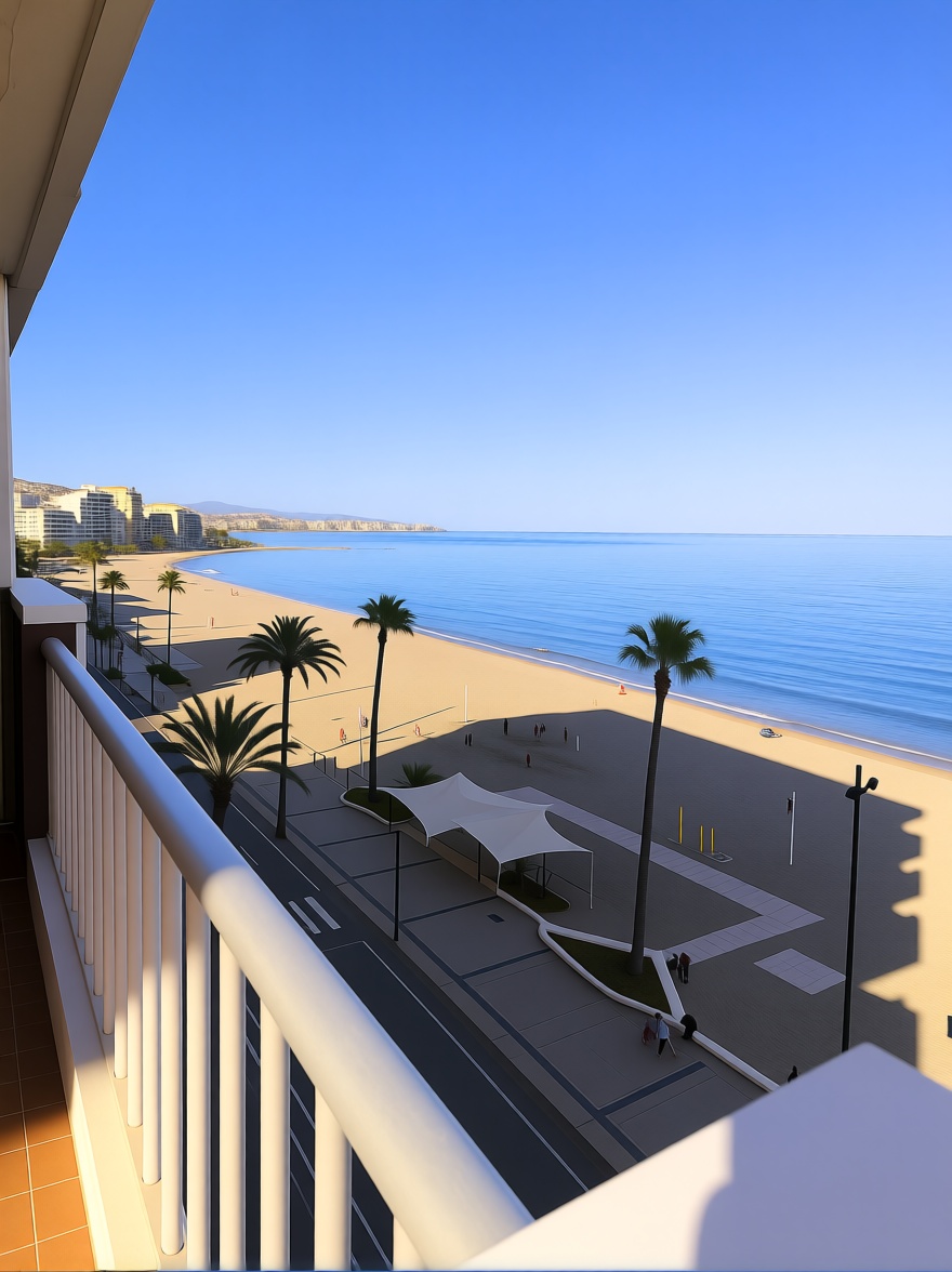 Wohnung in erste Strandlinie in Fuengirola — Meerblick