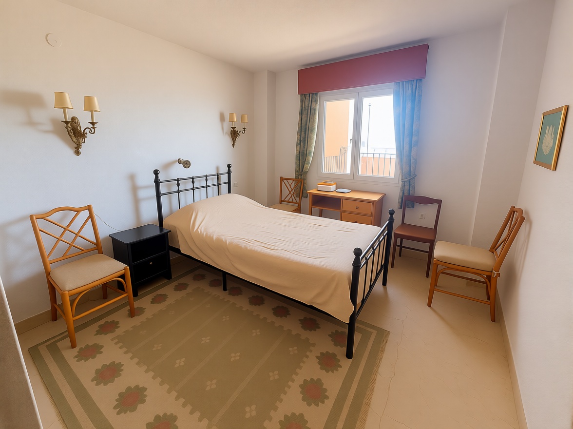 Piso en primera línea de playa en Fuengirola — Dormitorio