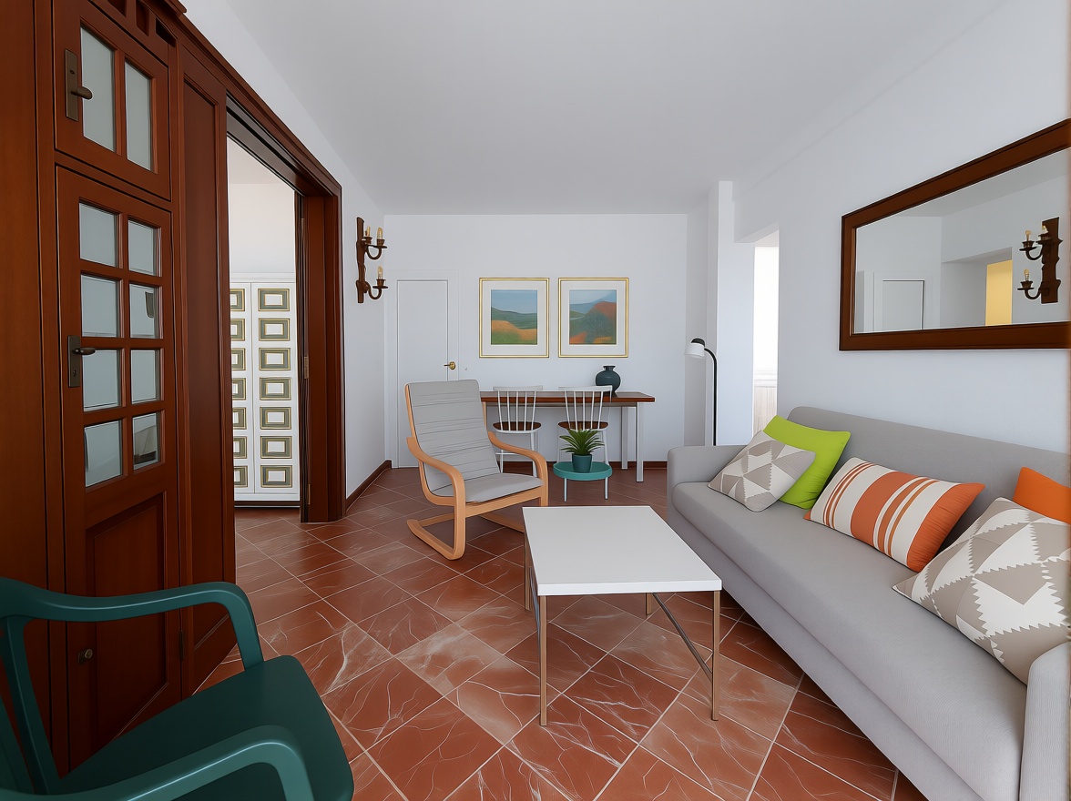Appartement en première ligne de plage à Fuengirola — Séjour