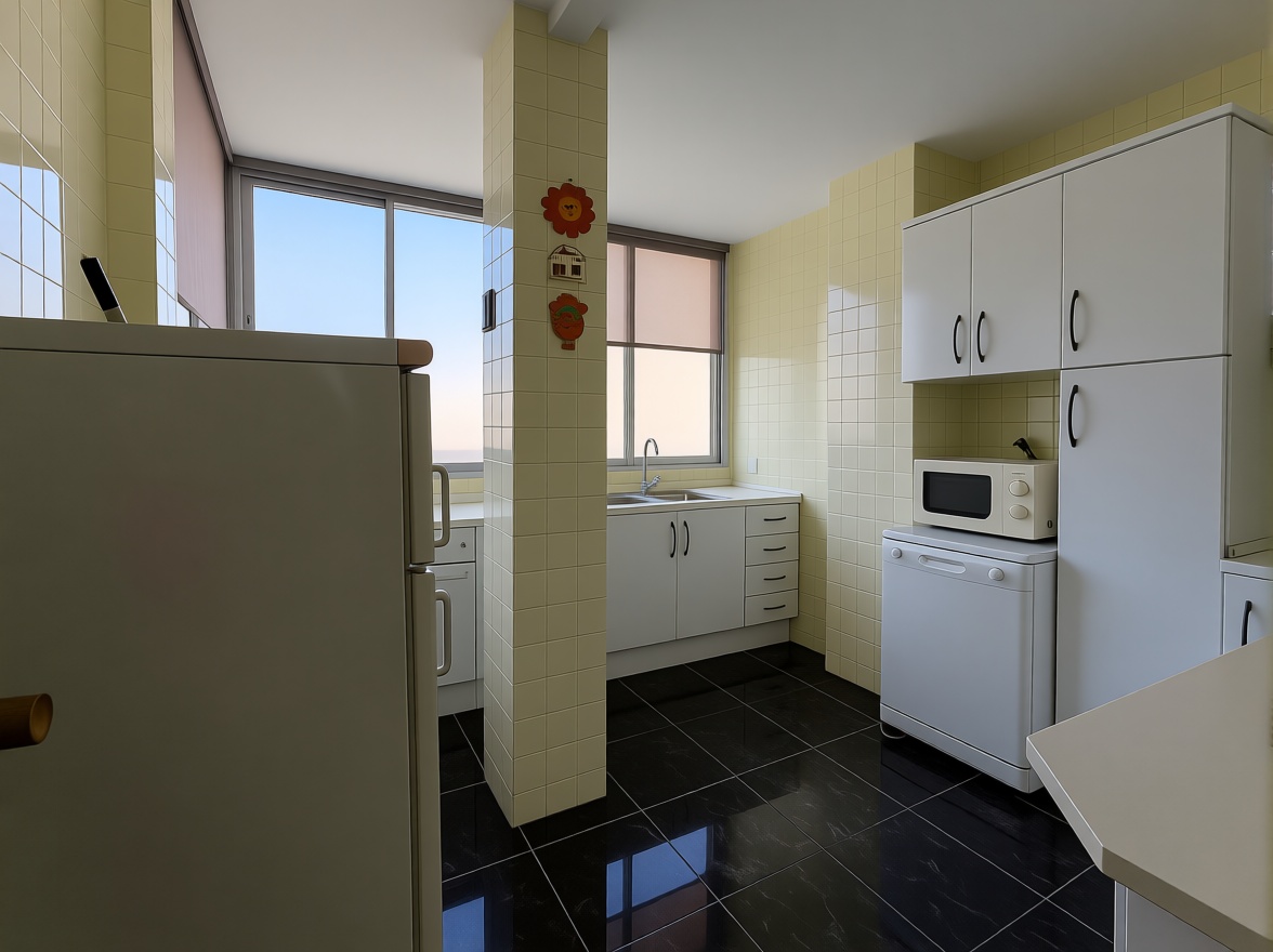 Appartement en première ligne de plage à Fuengirola — Cuisine