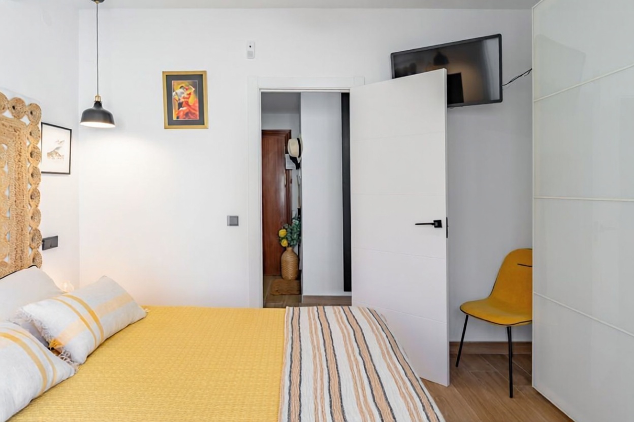 Appartement en première ligne de plage à Fuengirola — Chambre