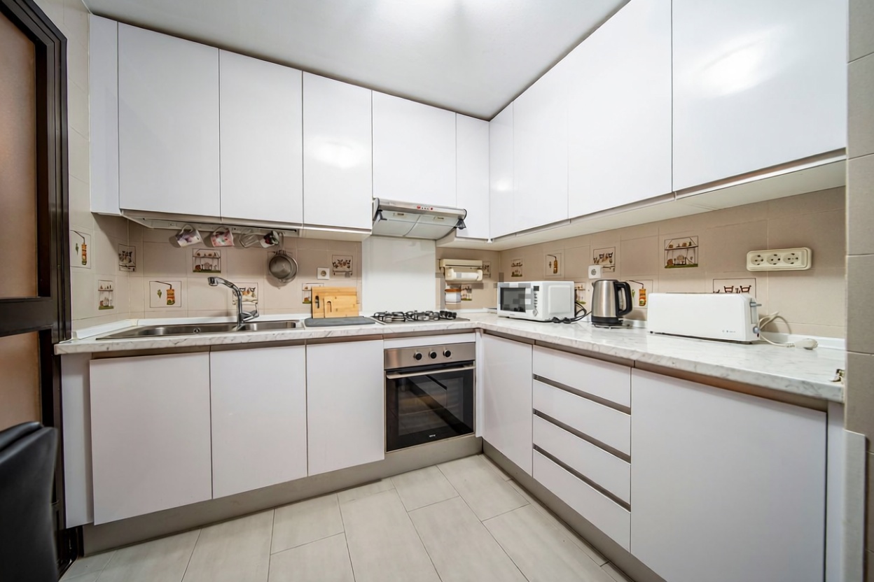Appartement en première ligne de plage à Fuengirola — Cuisine