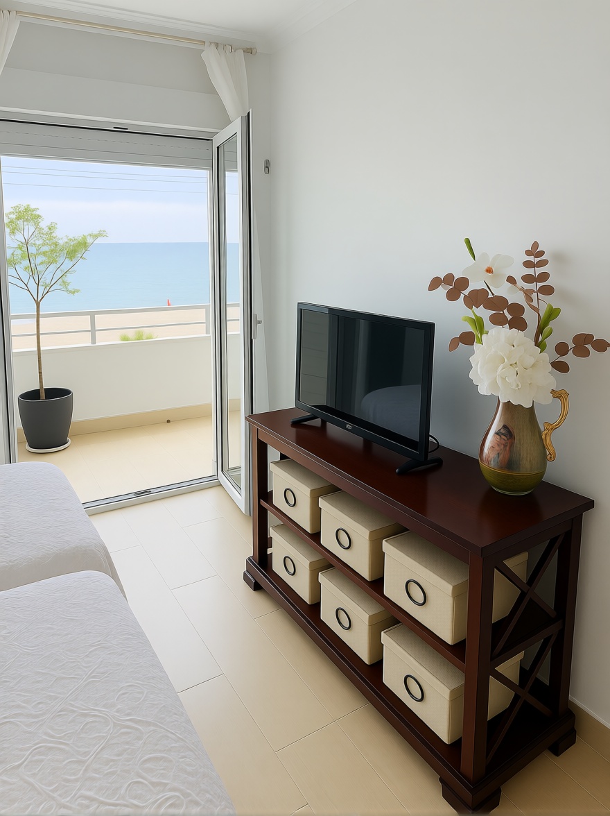 Appartement en première ligne de plage à Fuengirola — Chambre