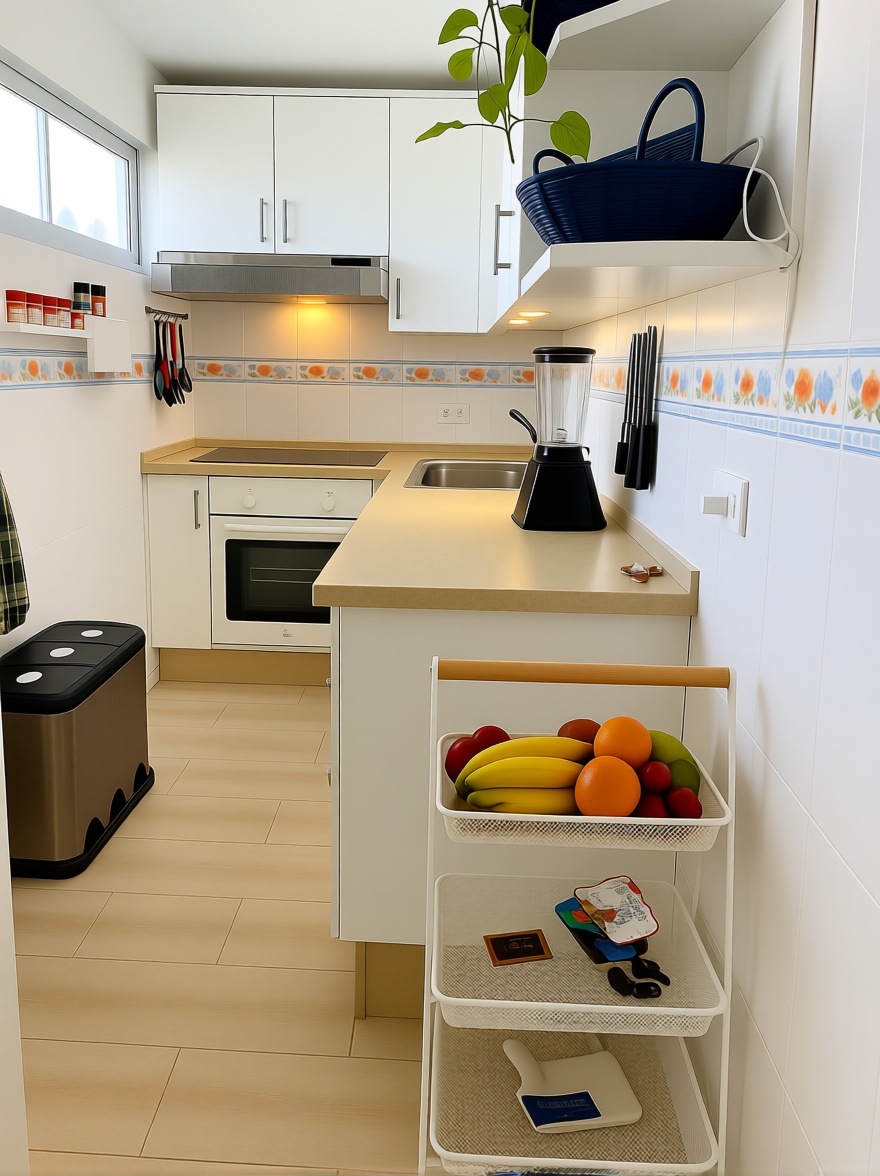 Appartement en première ligne de plage à Fuengirola — Cuisine