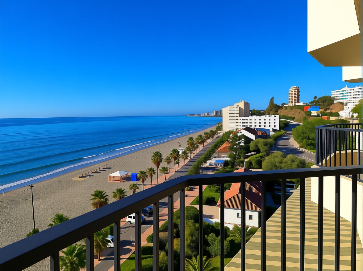 Appartement en première ligne de plage à Fuengirola — Vue mer