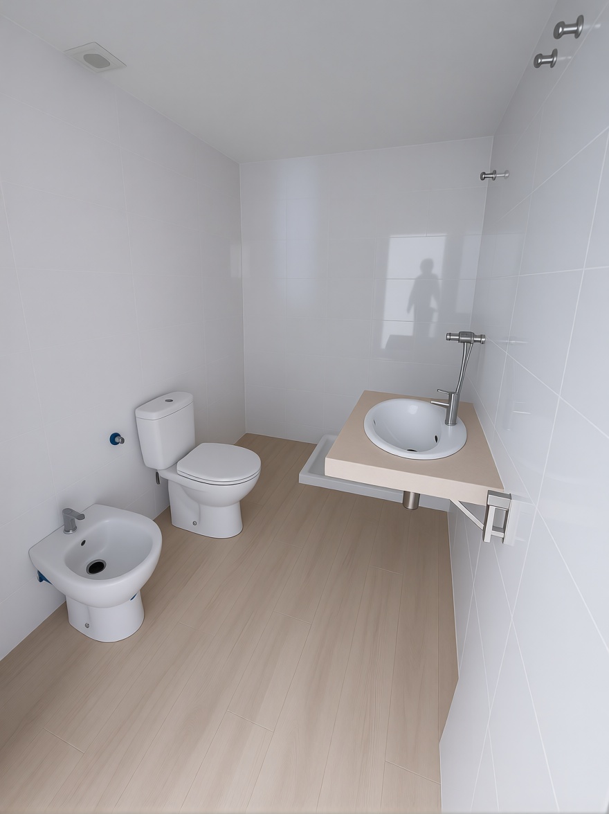 Appartement en première ligne de plage à Fuengirola — Sanitaires