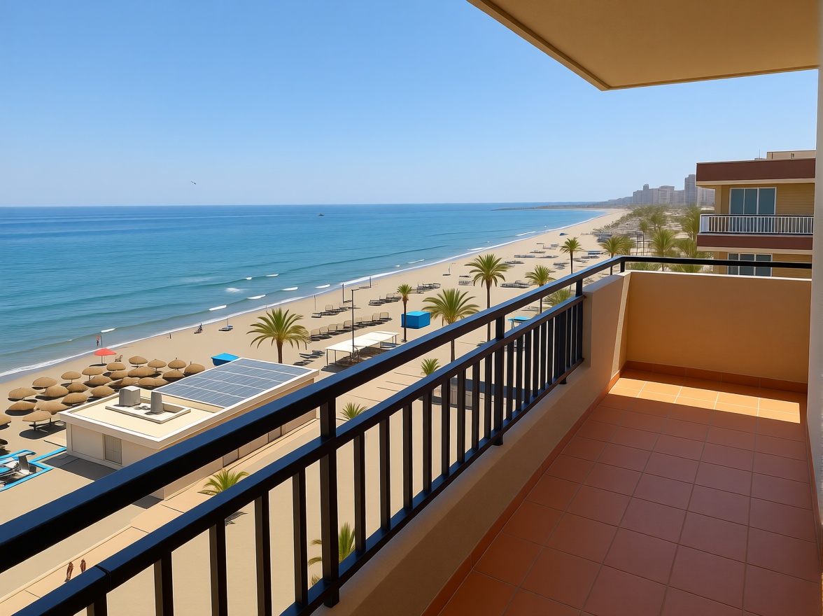Appartement en première ligne de plage à Fuengirola — Terrasse mer