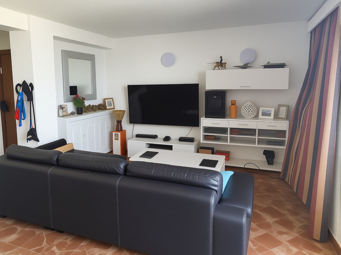 Appartement en première ligne de plage à Fuengirola — Séjour