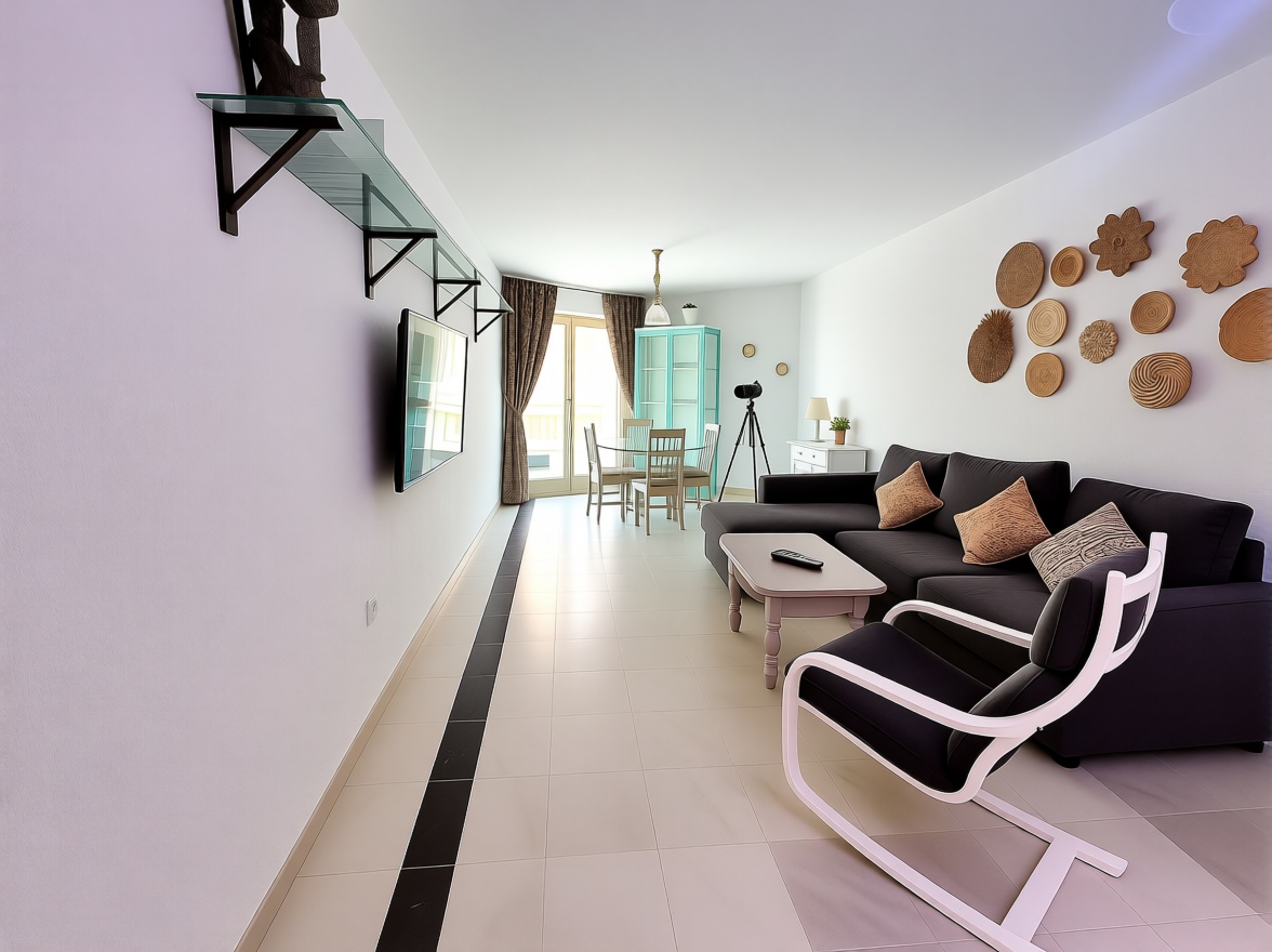 Appartement en première ligne de plage à Fuengirola — Séjour