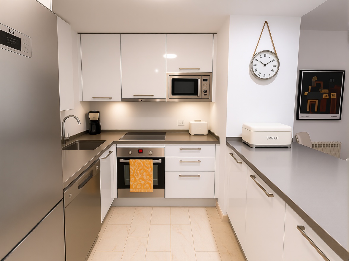 Appartement en première ligne de plage à Fuengirola — Cuisine