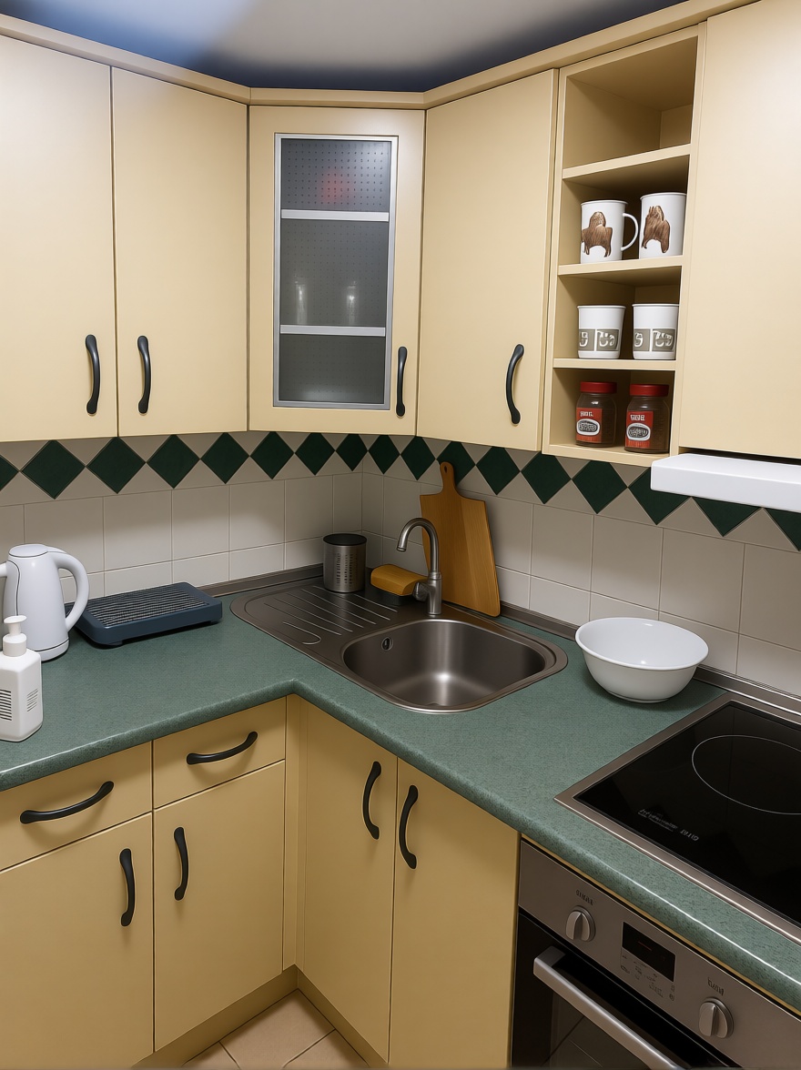 Appartement en première ligne de plage à Fuengirola — Cuisine