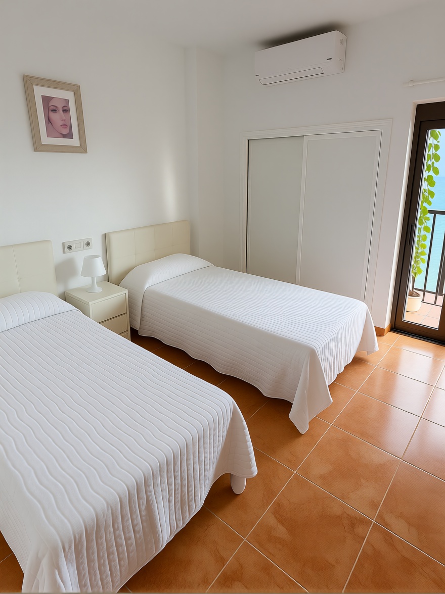 Appartement en première ligne de plage à Fuengirola — Chambre