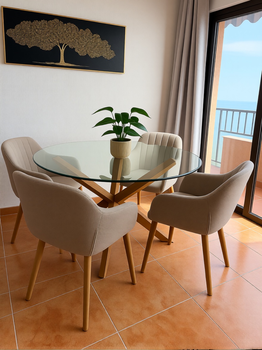 Appartement en première ligne de plage à Fuengirola — Coin repas