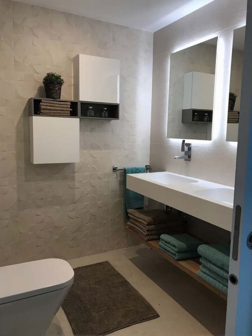 Piso en primera línea de playa en Fuengirola — Baño