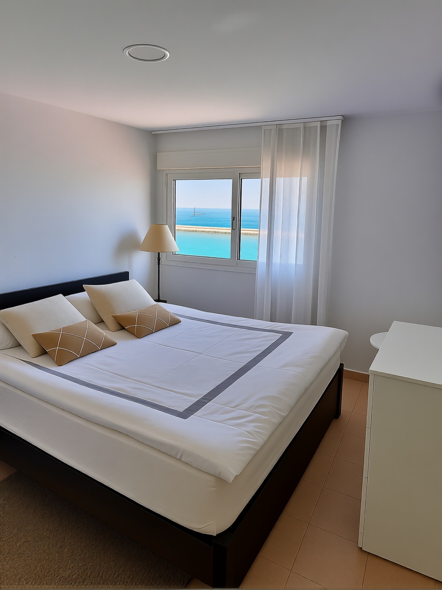 Piso en primera línea de playa en Fuengirola — Dormitorio