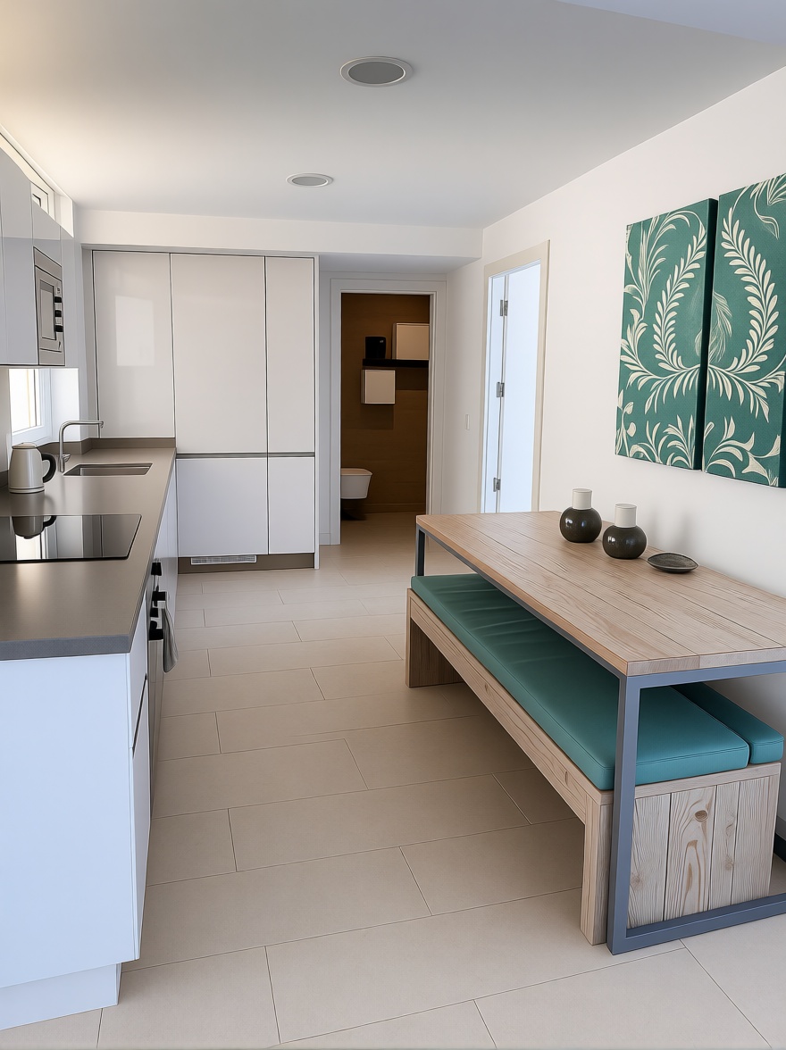 Piso en primera línea de playa en Fuengirola — Cocina