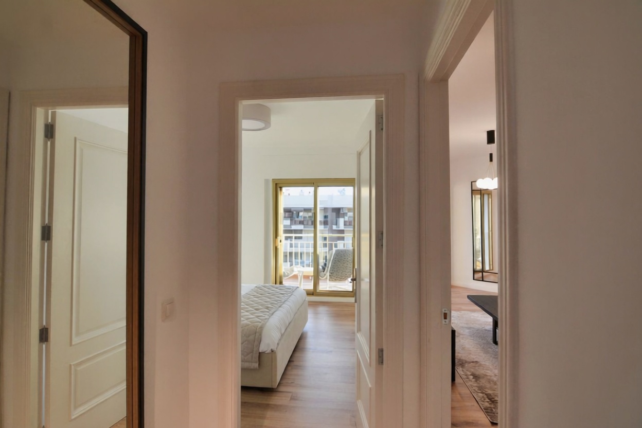 Ático en primera línea de mar en Fuengirola — Dormitorio