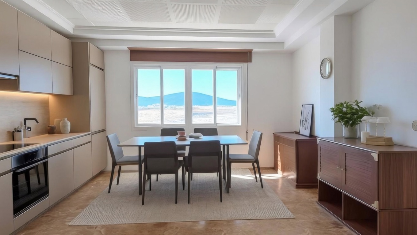 Appartement en première ligne de plage à Fuengirola — Cuisine